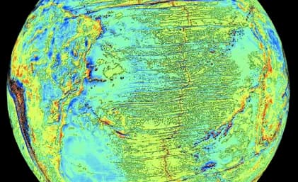 Gravity map